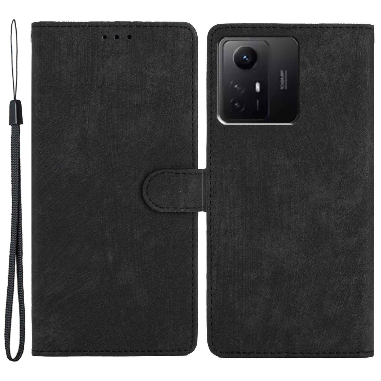 For Xiaomi Redmi Note 12S 4G PU Leather Wallet Case Stand Skin-touch Cell Phone Cover