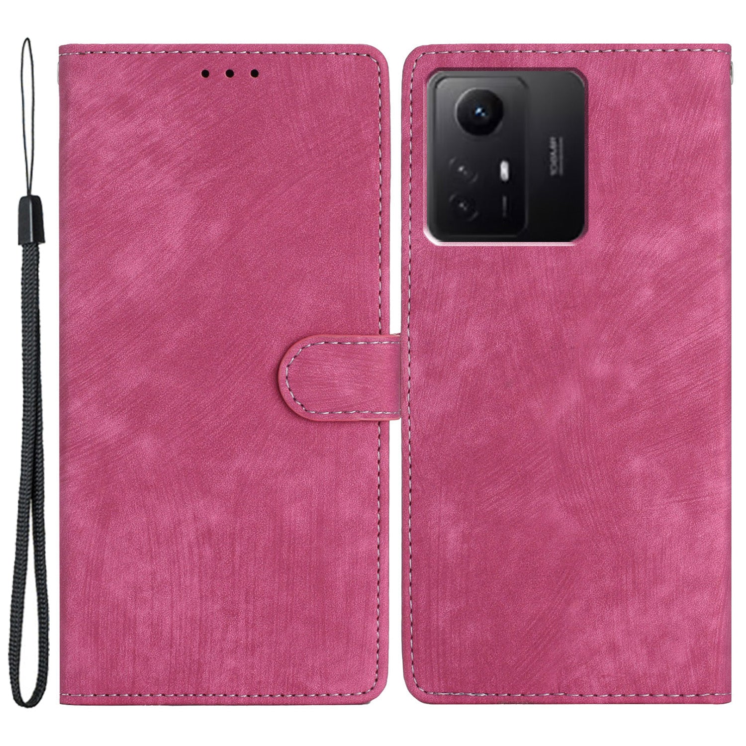 For Xiaomi Redmi Note 12S 4G PU Leather Wallet Case Stand Skin-touch Cell Phone Cover