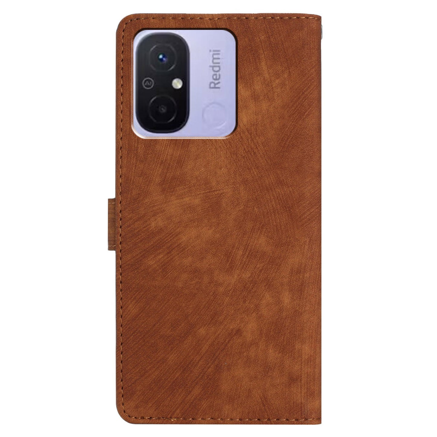 Wallet PU Leather Phone Cover for Xiaomi Redmi 12C 4G , Skin-touch Stand Phone Case