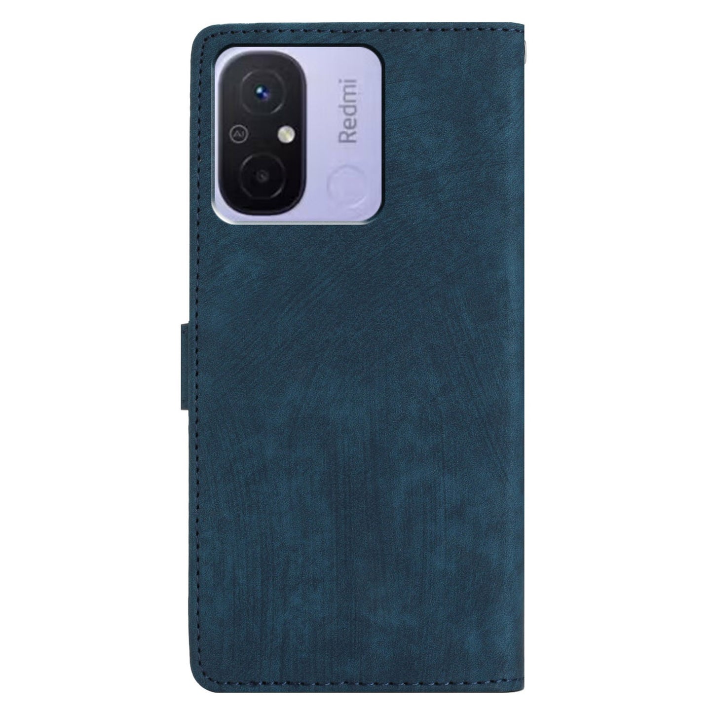 Wallet PU Leather Phone Cover for Xiaomi Redmi 12C 4G , Skin-touch Stand Phone Case