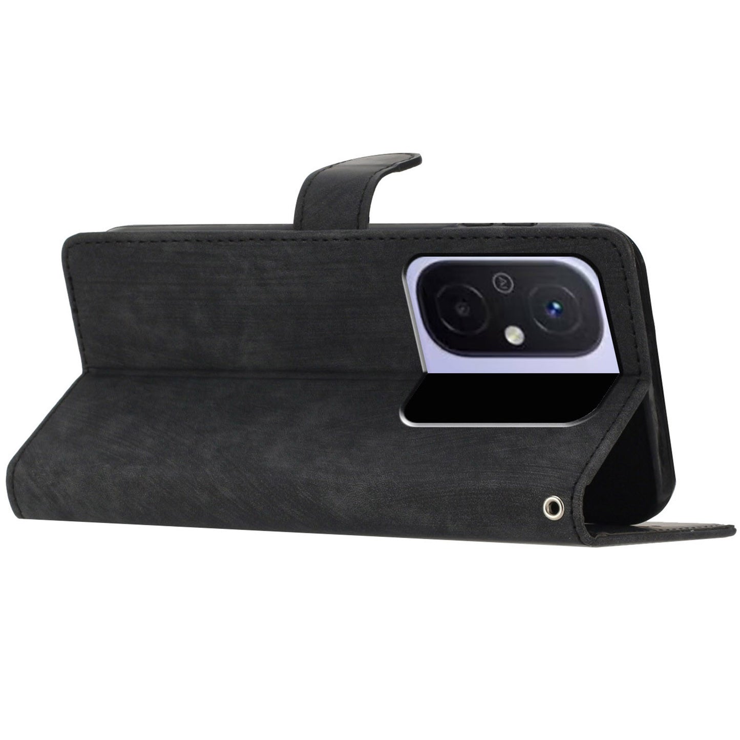 Wallet PU Leather Phone Cover for Xiaomi Redmi 12C 4G , Skin-touch Stand Phone Case