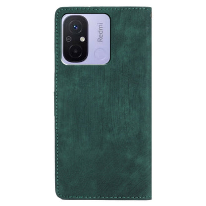 Wallet PU Leather Phone Cover for Xiaomi Redmi 12C 4G , Skin-touch Stand Phone Case