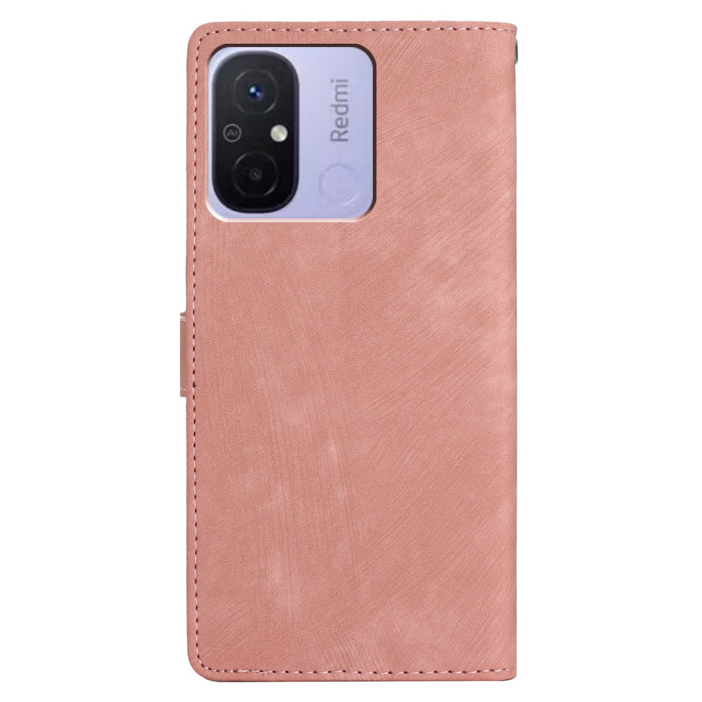 Wallet PU Leather Phone Cover for Xiaomi Redmi 12C 4G , Skin-touch Stand Phone Case
