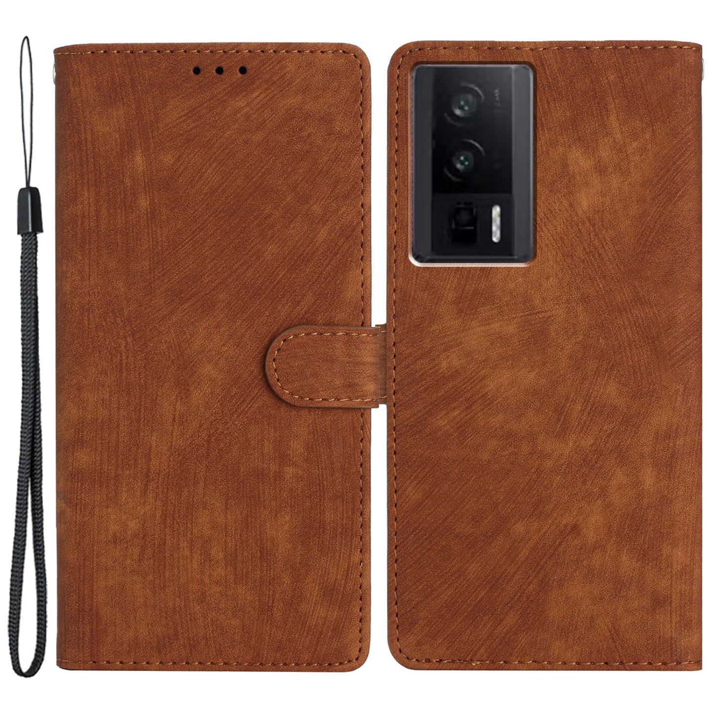 For Xiaomi Redmi K60 5G / K60 Pro 5G / Poco F5 Pro 5G PU Leather Case Skin-touch Phone Cover with Stand Wallet