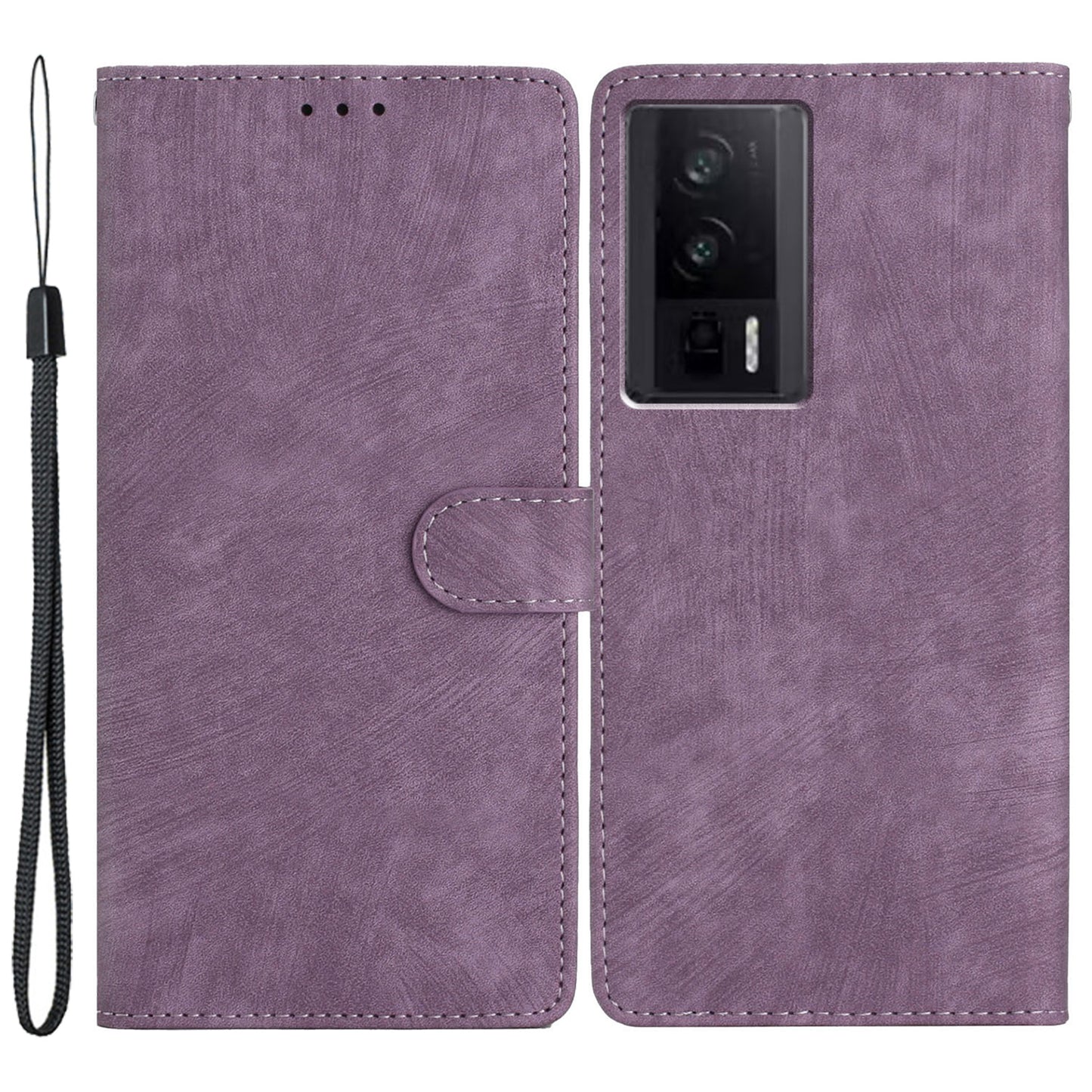 For Xiaomi Redmi K60 5G / K60 Pro 5G / Poco F5 Pro 5G PU Leather Case Skin-touch Phone Cover with Stand Wallet