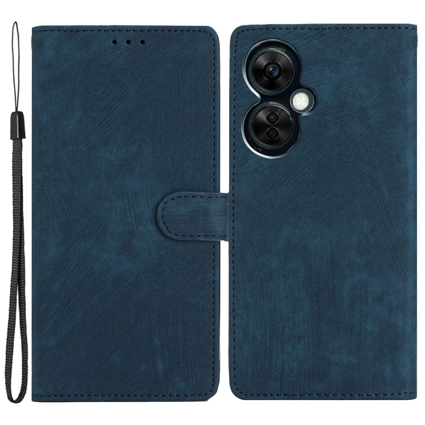 Skin-touch Leather Case for OnePlus Nord CE 3 Lite 5G / Nord N30 5G , Wallet Stand Protective Phone Cover