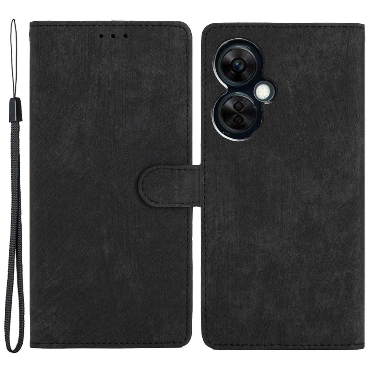 Skin-touch Leather Case for OnePlus Nord CE 3 Lite 5G / Nord N30 5G , Wallet Stand Protective Phone Cover