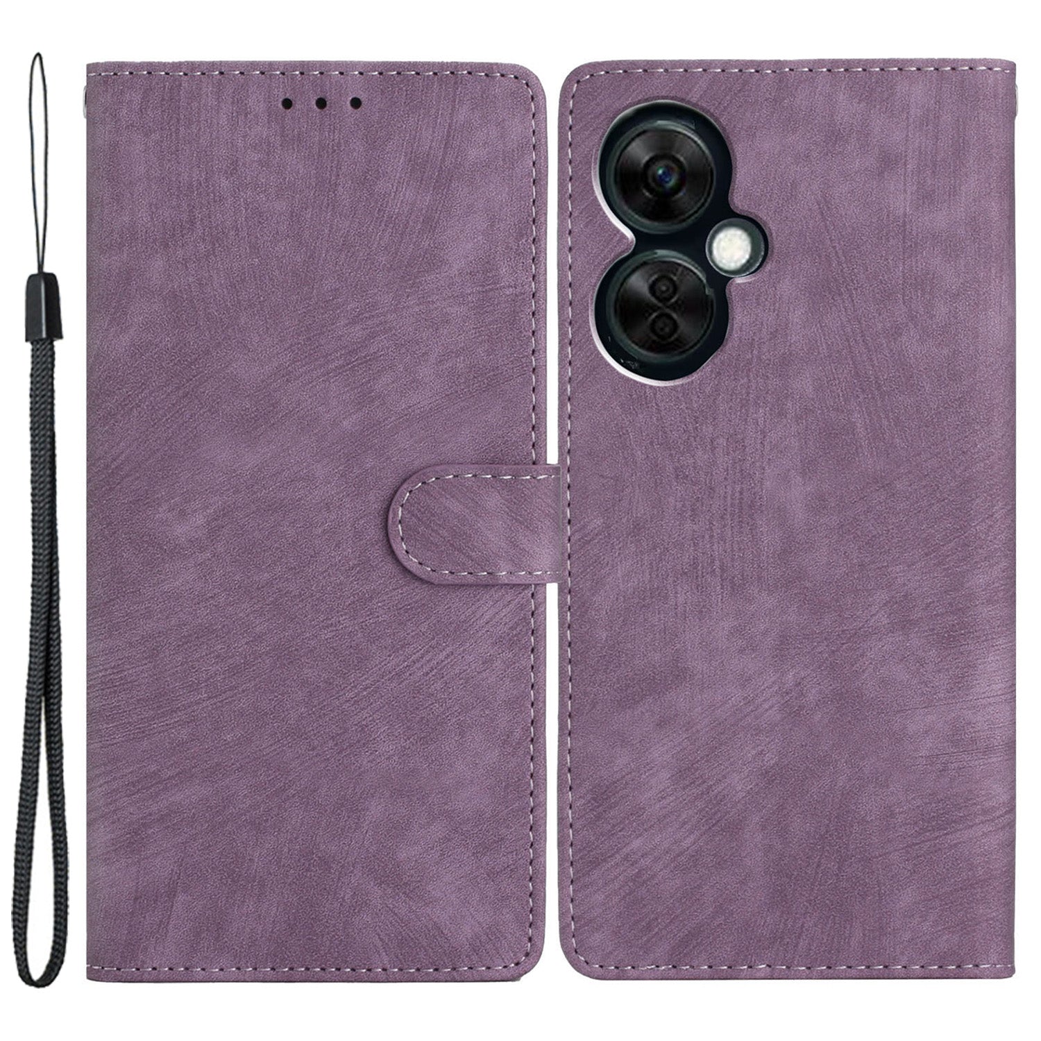 Skin-touch Leather Case for OnePlus Nord CE 3 Lite 5G / Nord N30 5G , Wallet Stand Protective Phone Cover