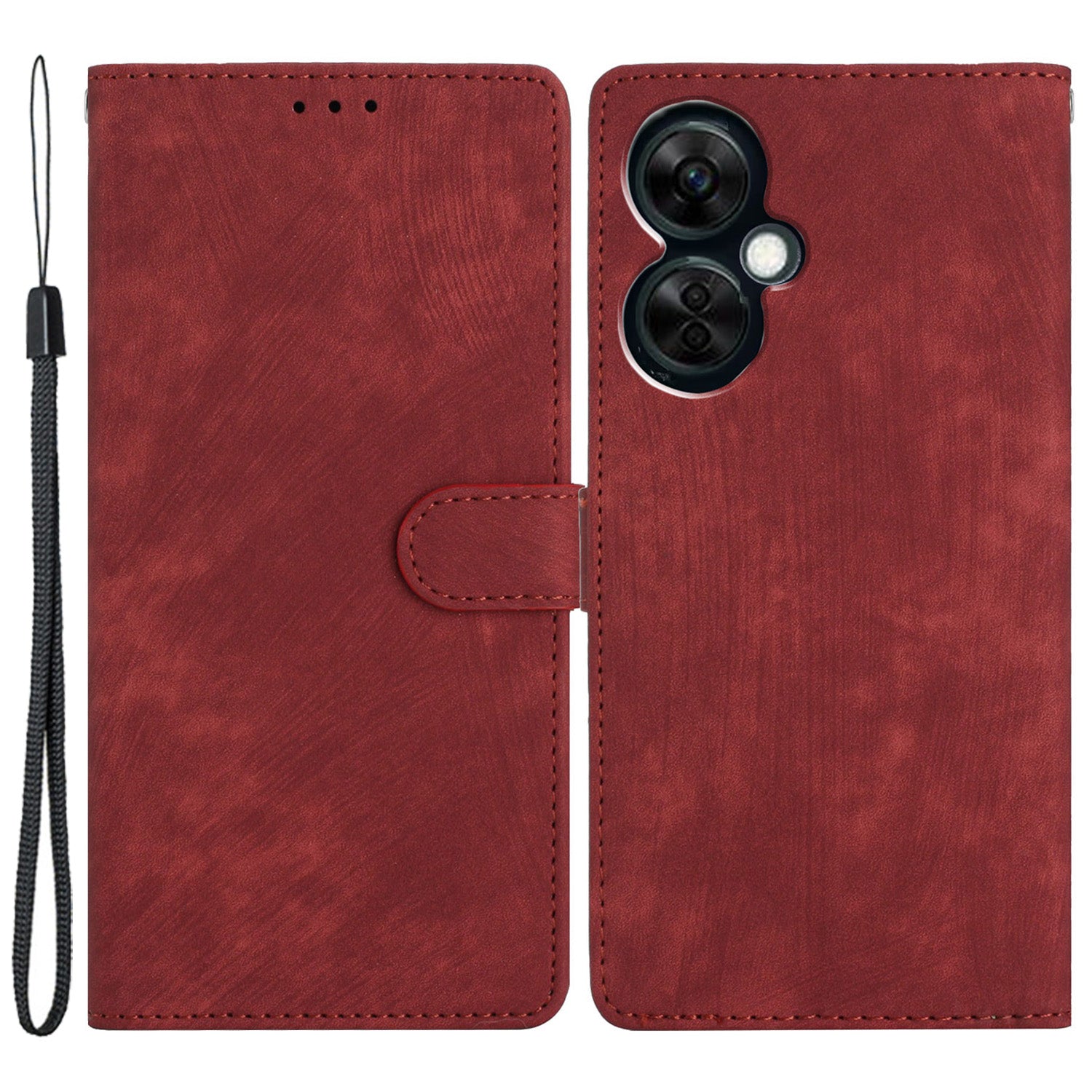 Skin-touch Leather Case for OnePlus Nord CE 3 Lite 5G / Nord N30 5G , Wallet Stand Protective Phone Cover