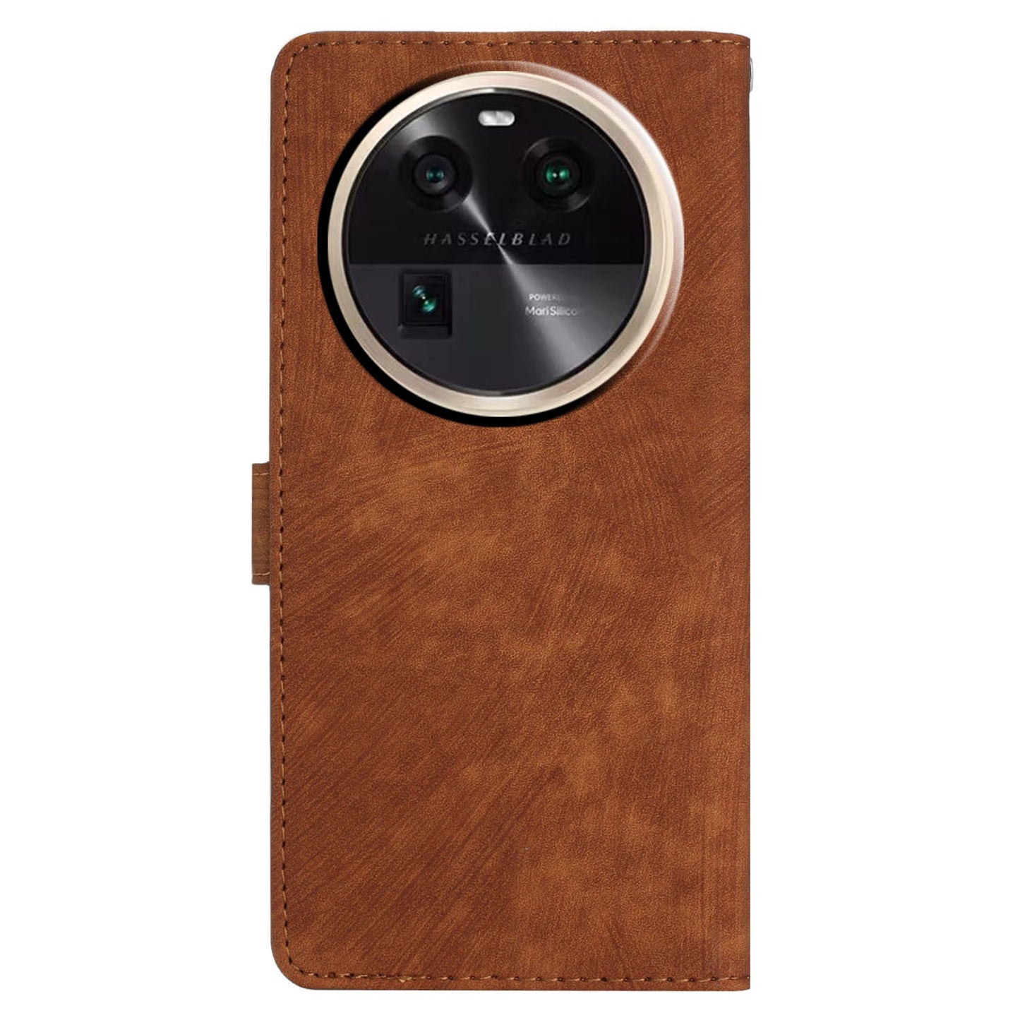 PU Leather Phone Case for Oppo Find X6 , Shockproof Skin-touch Wallet Stand Cover