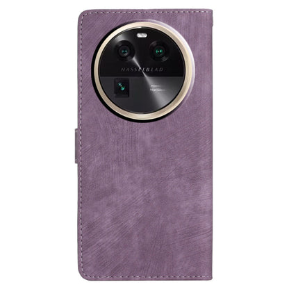 PU Leather Phone Case for Oppo Find X6 , Shockproof Skin-touch Wallet Stand Cover