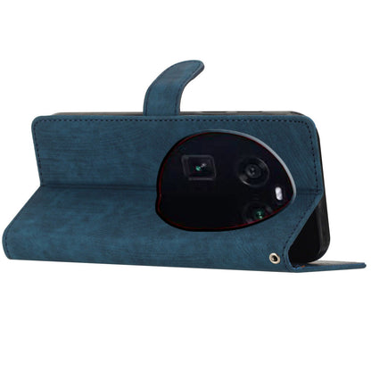 PU Leather Phone Case for Oppo Find X6 , Shockproof Skin-touch Wallet Stand Cover