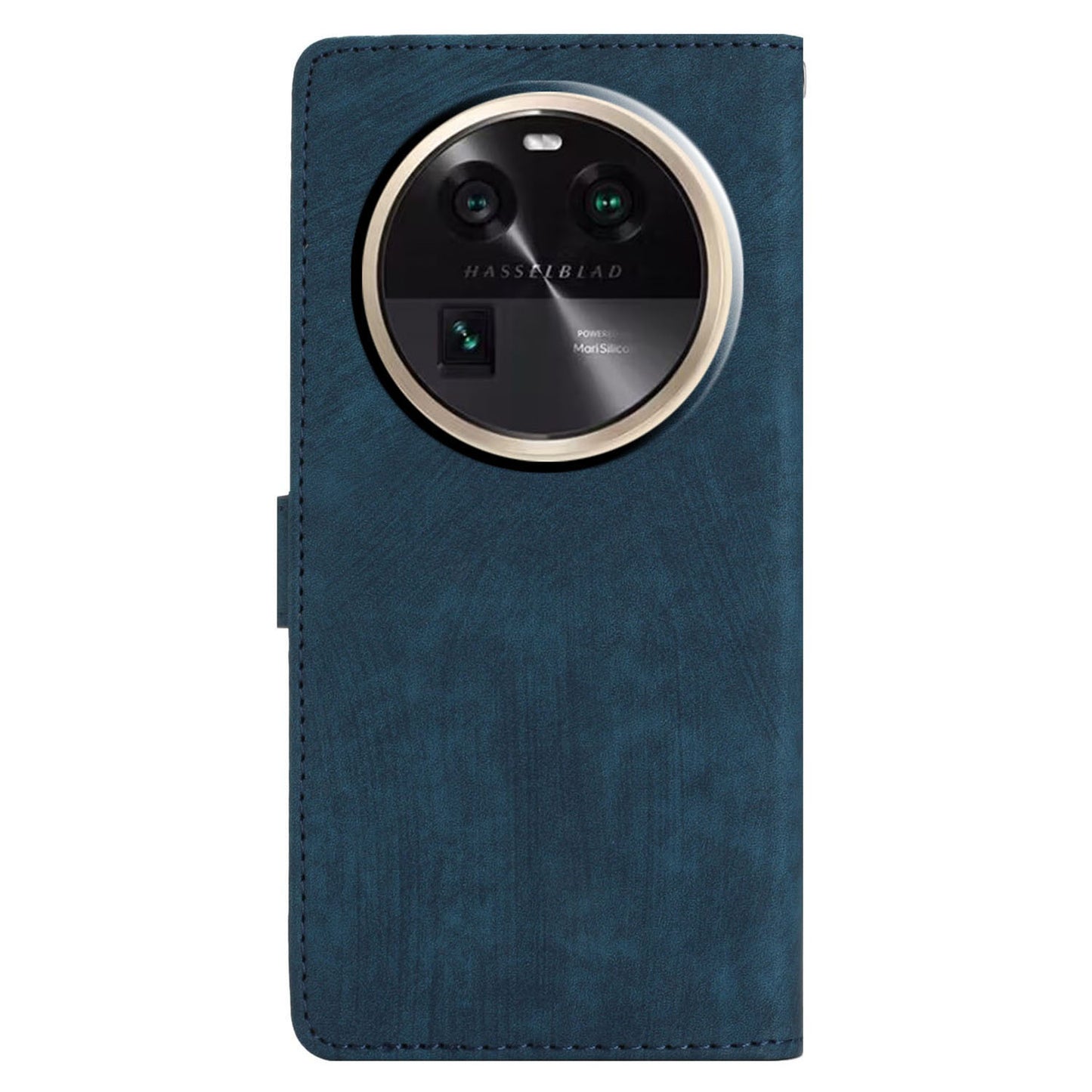 PU Leather Phone Case for Oppo Find X6 , Shockproof Skin-touch Wallet Stand Cover