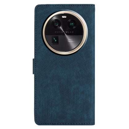 PU Leather Phone Case for Oppo Find X6 , Shockproof Skin-touch Wallet Stand Cover