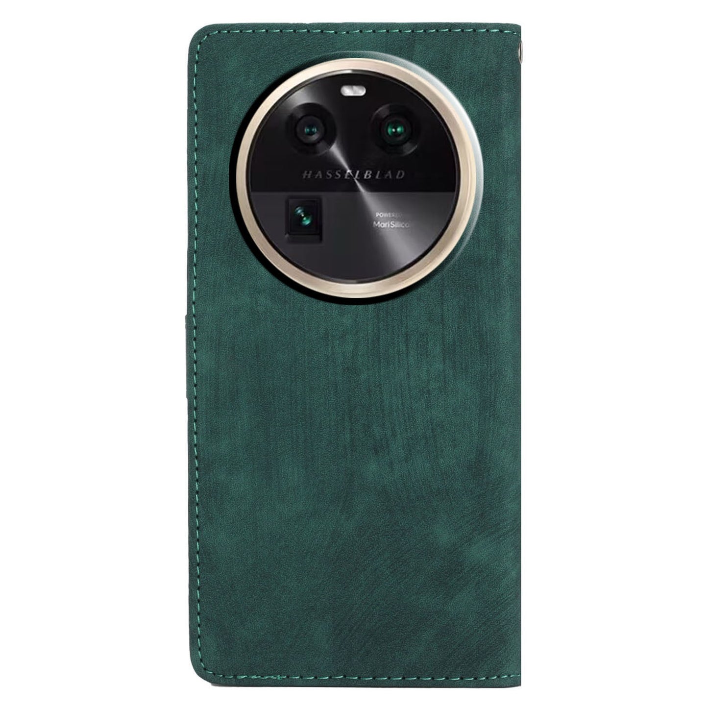 PU Leather Phone Case for Oppo Find X6 , Shockproof Skin-touch Wallet Stand Cover