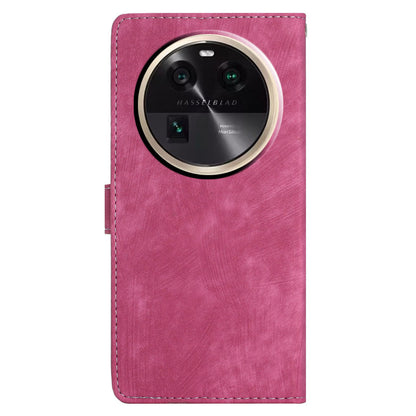 PU Leather Phone Case for Oppo Find X6 , Shockproof Skin-touch Wallet Stand Cover