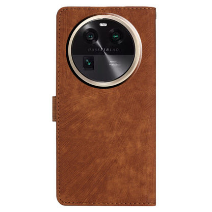 For Oppo Find X6 Pro Anti-drop PU Leather Wallet Case Stand Skin-touch Cell Phone Cover