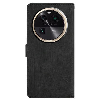 For Oppo Find X6 Pro Anti-drop PU Leather Wallet Case Stand Skin-touch Cell Phone Cover