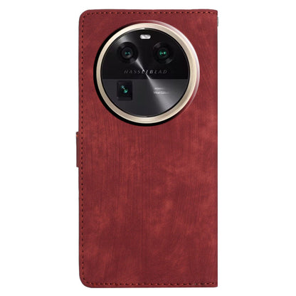 For Oppo Find X6 Pro Anti-drop PU Leather Wallet Case Stand Skin-touch Cell Phone Cover