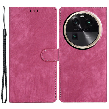 For Oppo Find X6 Pro Anti-drop PU Leather Wallet Case Stand Skin-touch Cell Phone Cover