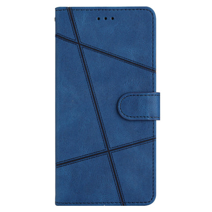 Wallet Leather Phone Case for Xiaomi Redmi Note 12S 4G Crazy Horse Texture Imprinted Lines Stand Cover