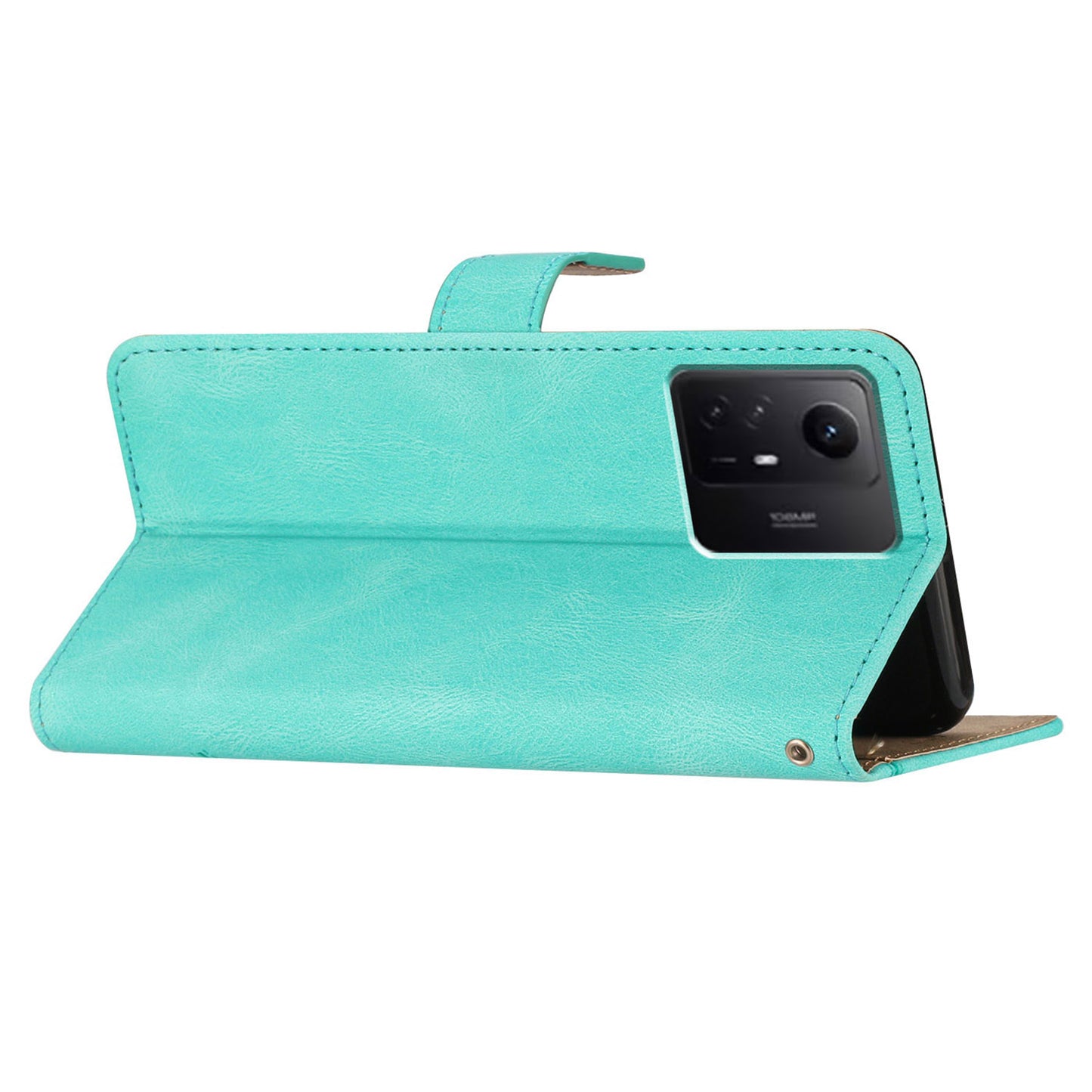 Wallet Leather Phone Case for Xiaomi Redmi Note 12S 4G Crazy Horse Texture Imprinted Lines Stand Cover