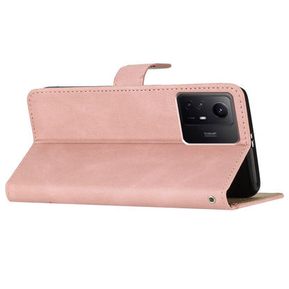 Wallet Leather Phone Case for Xiaomi Redmi Note 12S 4G Crazy Horse Texture Imprinted Lines Stand Cover