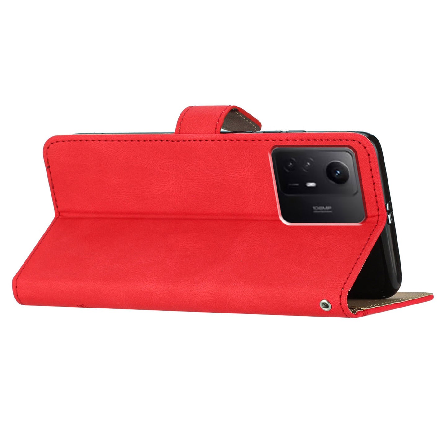 Wallet Leather Phone Case for Xiaomi Redmi Note 12S 4G Crazy Horse Texture Imprinted Lines Stand Cover