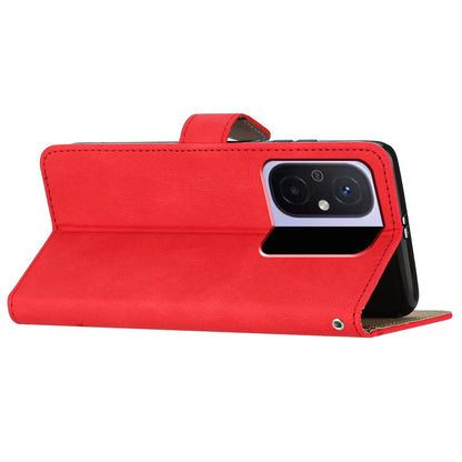 For Xiaomi Redmi 12C 4G Imprinted Lines Wallet Leather Phone Case Crazy Horse Texture Stand Cover