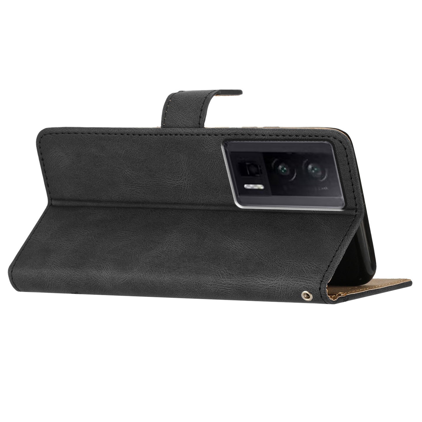 Stand Cover for Xiaomi Redmi K60 5G / K60 Pro 5G / Poco F5 Pro 5G Wallet Leather Phone Case Crazy Horse Texture Imprinted Lines Shell