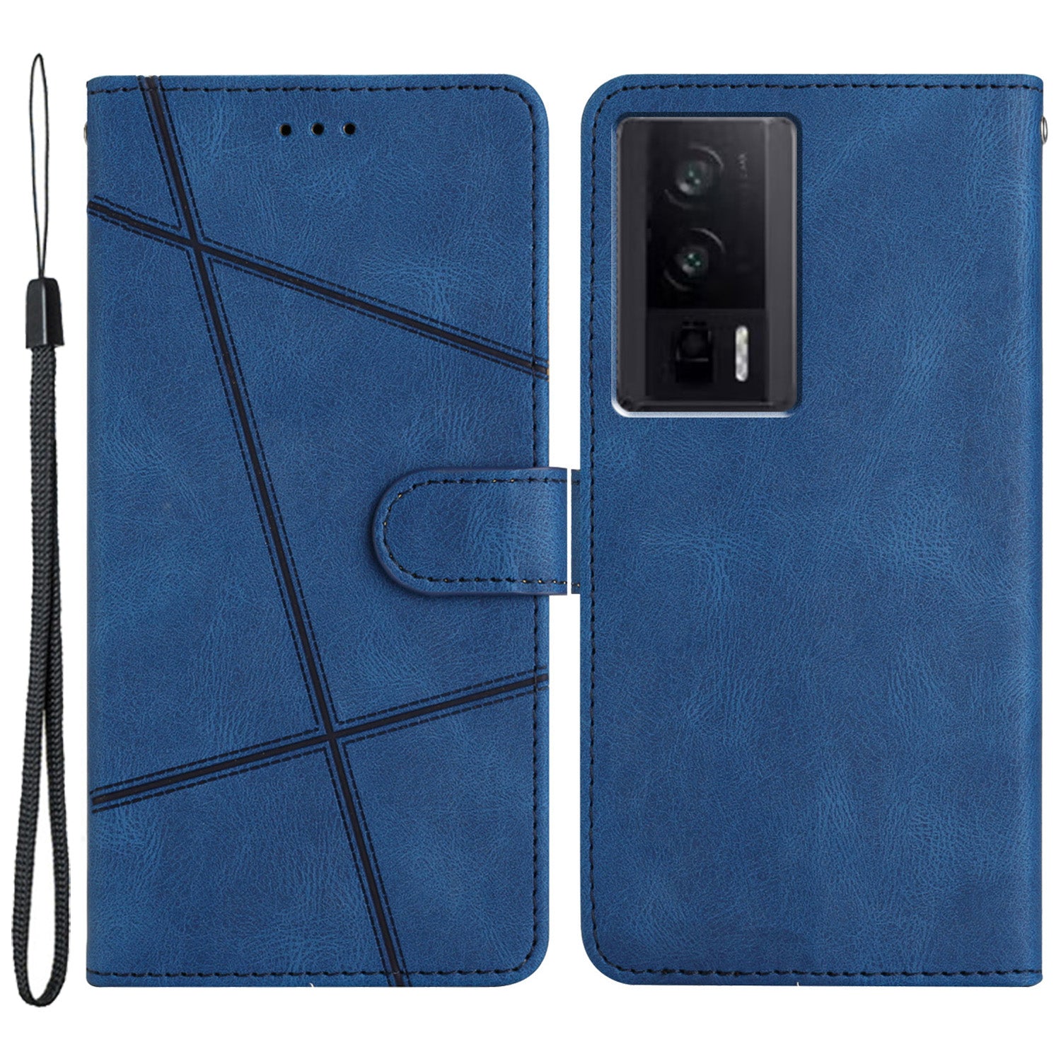 Stand Cover for Xiaomi Redmi K60 5G / K60 Pro 5G / Poco F5 Pro 5G Wallet Leather Phone Case Crazy Horse Texture Imprinted Lines Shell