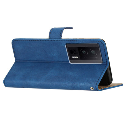 Stand Cover for Xiaomi Redmi K60 5G / K60 Pro 5G / Poco F5 Pro 5G Wallet Leather Phone Case Crazy Horse Texture Imprinted Lines Shell