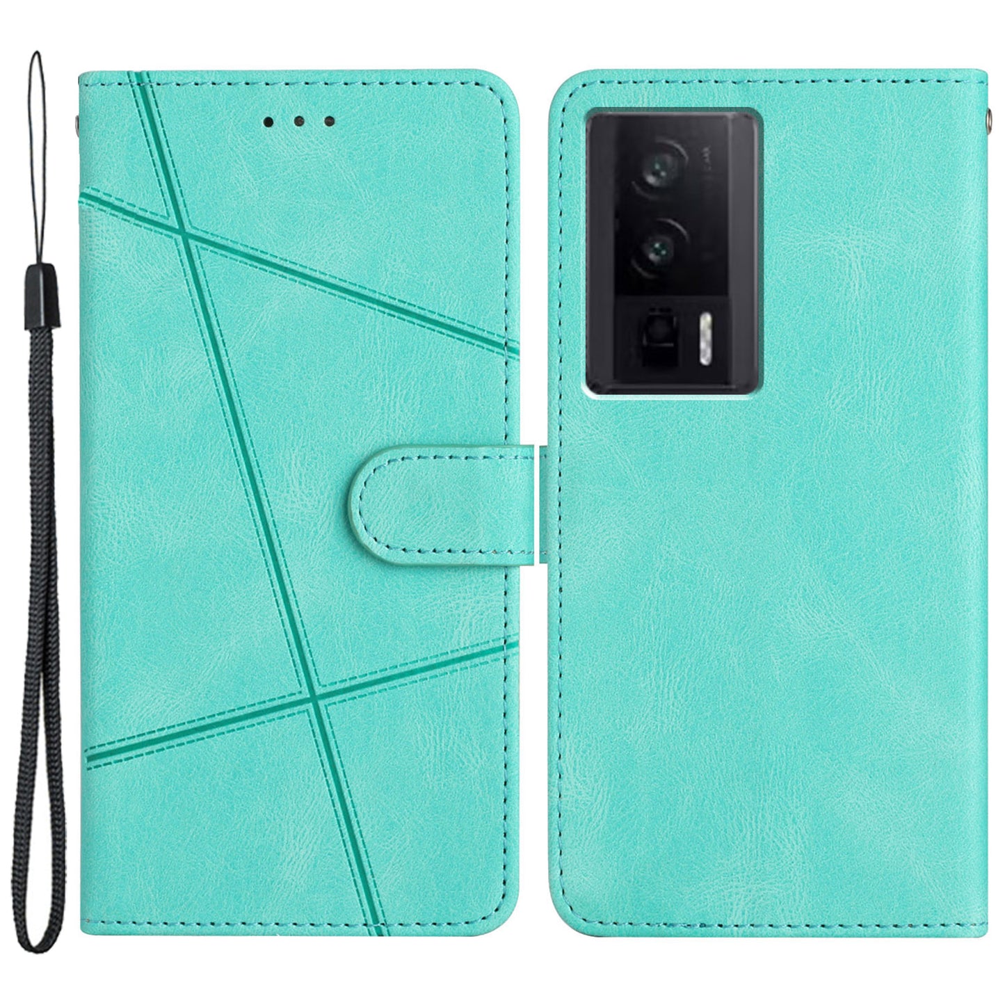 Stand Cover for Xiaomi Redmi K60 5G / K60 Pro 5G / Poco F5 Pro 5G Wallet Leather Phone Case Crazy Horse Texture Imprinted Lines Shell