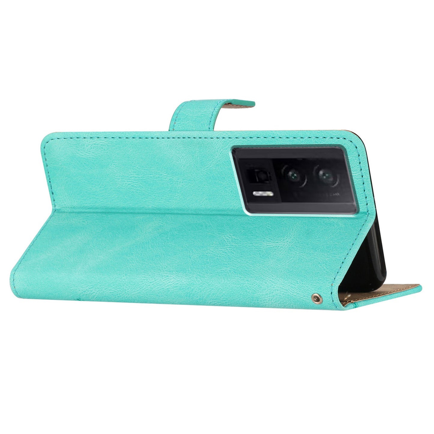 Stand Cover for Xiaomi Redmi K60 5G / K60 Pro 5G / Poco F5 Pro 5G Wallet Leather Phone Case Crazy Horse Texture Imprinted Lines Shell