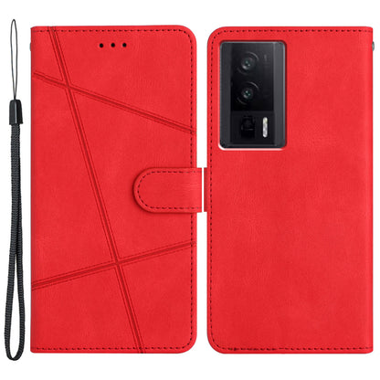 Stand Cover for Xiaomi Redmi K60 5G / K60 Pro 5G / Poco F5 Pro 5G Wallet Leather Phone Case Crazy Horse Texture Imprinted Lines Shell