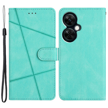 Stand Cover for OnePlus Nord CE 3 Lite 5G / Nord N30 5G Leather Phone Wallet Case Crazy Horse Texture Imprinted Lines Shell