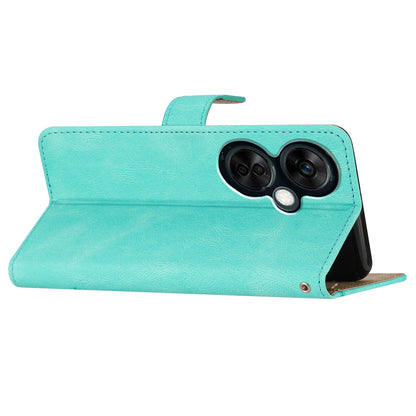 Stand Cover for OnePlus Nord CE 3 Lite 5G / Nord N30 5G Leather Phone Wallet Case Crazy Horse Texture Imprinted Lines Shell