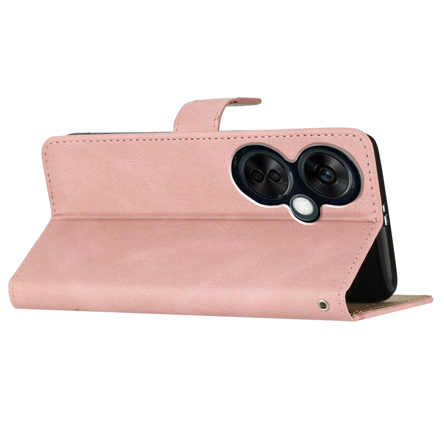 Stand Cover for OnePlus Nord CE 3 Lite 5G / Nord N30 5G Leather Phone Wallet Case Crazy Horse Texture Imprinted Lines Shell