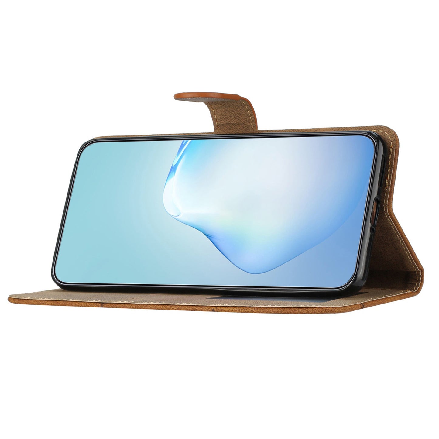 Stand Cover for Oppo Find X6 Pro Anti-drop Wallet Leather Phone Case Crazy Horse Texture Imprinted Lines Shell