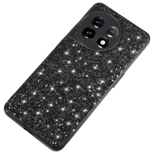 Protective Cover for OnePlus 11 5G Shiny Glitter Sequins Electroplating TPU Frame Hard PC Phone Case