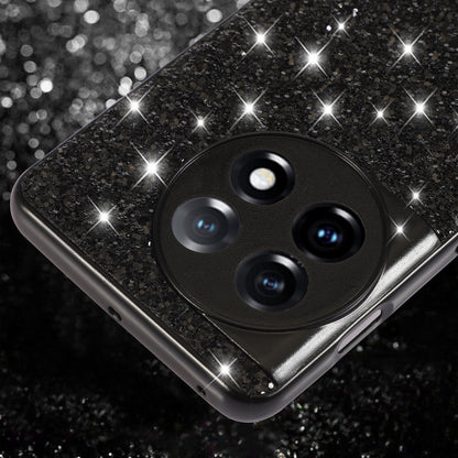 Protective Cover for OnePlus 11 5G Shiny Glitter Sequins Electroplating TPU Frame Hard PC Phone Case