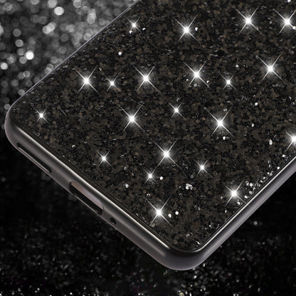 Protective Cover for OnePlus 11 5G Shiny Glitter Sequins Electroplating TPU Frame Hard PC Phone Case