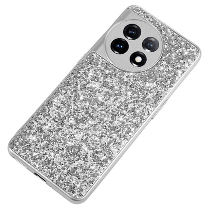 Protective Cover for OnePlus 11 5G Shiny Glitter Sequins Electroplating TPU Frame Hard PC Phone Case