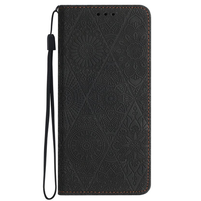 For Samsung Galaxy A54 5G Magnetic Adsorption Imprinted PU Leather Phone Case Wallet Stand Cover