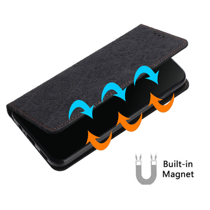 Leather Case for Xiaomi Poco X5 5G / Redmi Note 12 5G (China) / (India) / (Global) Magnetic Adsorption Imprinted Wallet Stand Phone Cover