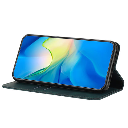 Leather Case for Xiaomi Poco X5 5G / Redmi Note 12 5G (China) / (India) / (Global) Magnetic Adsorption Imprinted Wallet Stand Phone Cover