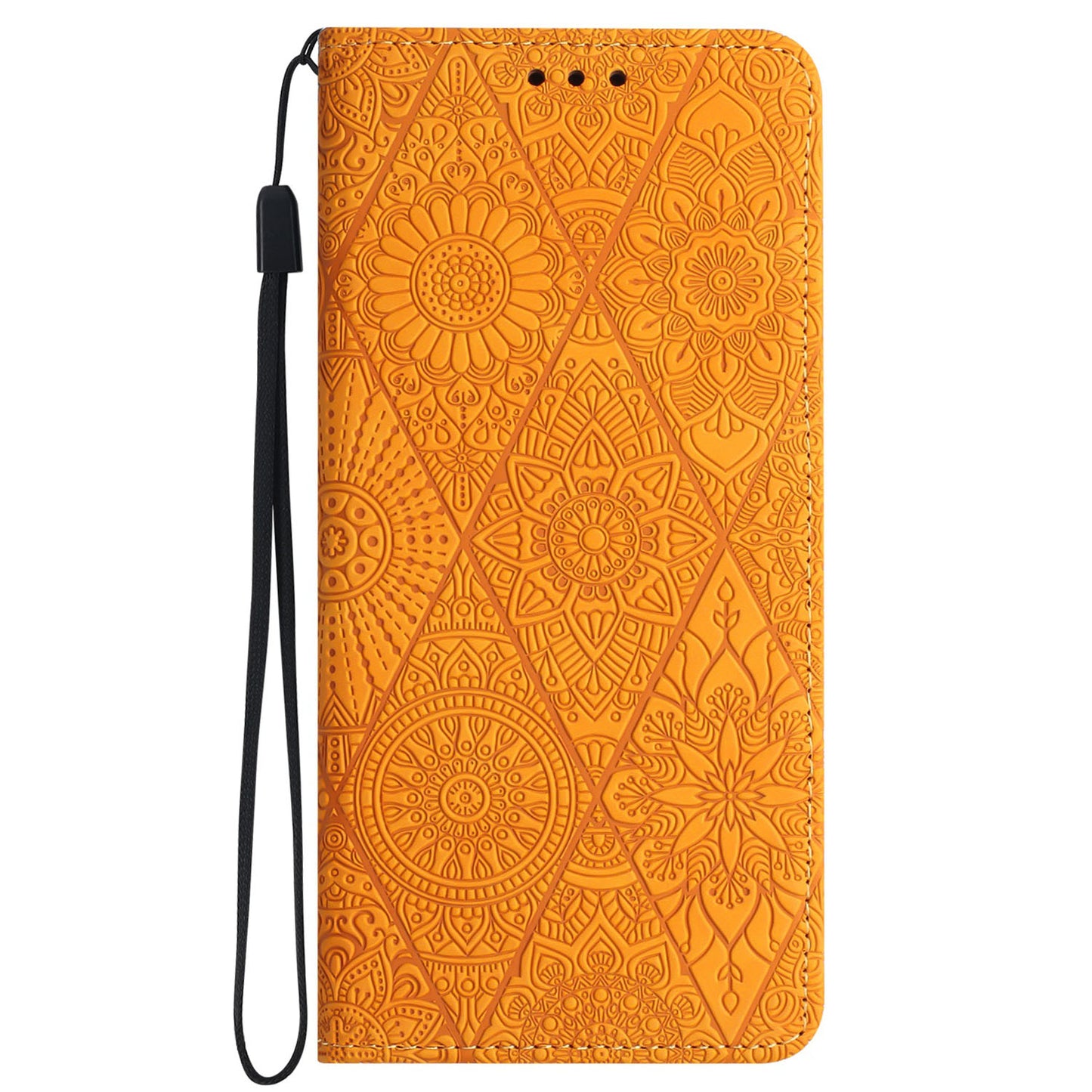 For Samsung Galaxy A34 5G Magnetic Shell Imprinted PU Leather Phone Case Wallet Stand Cover