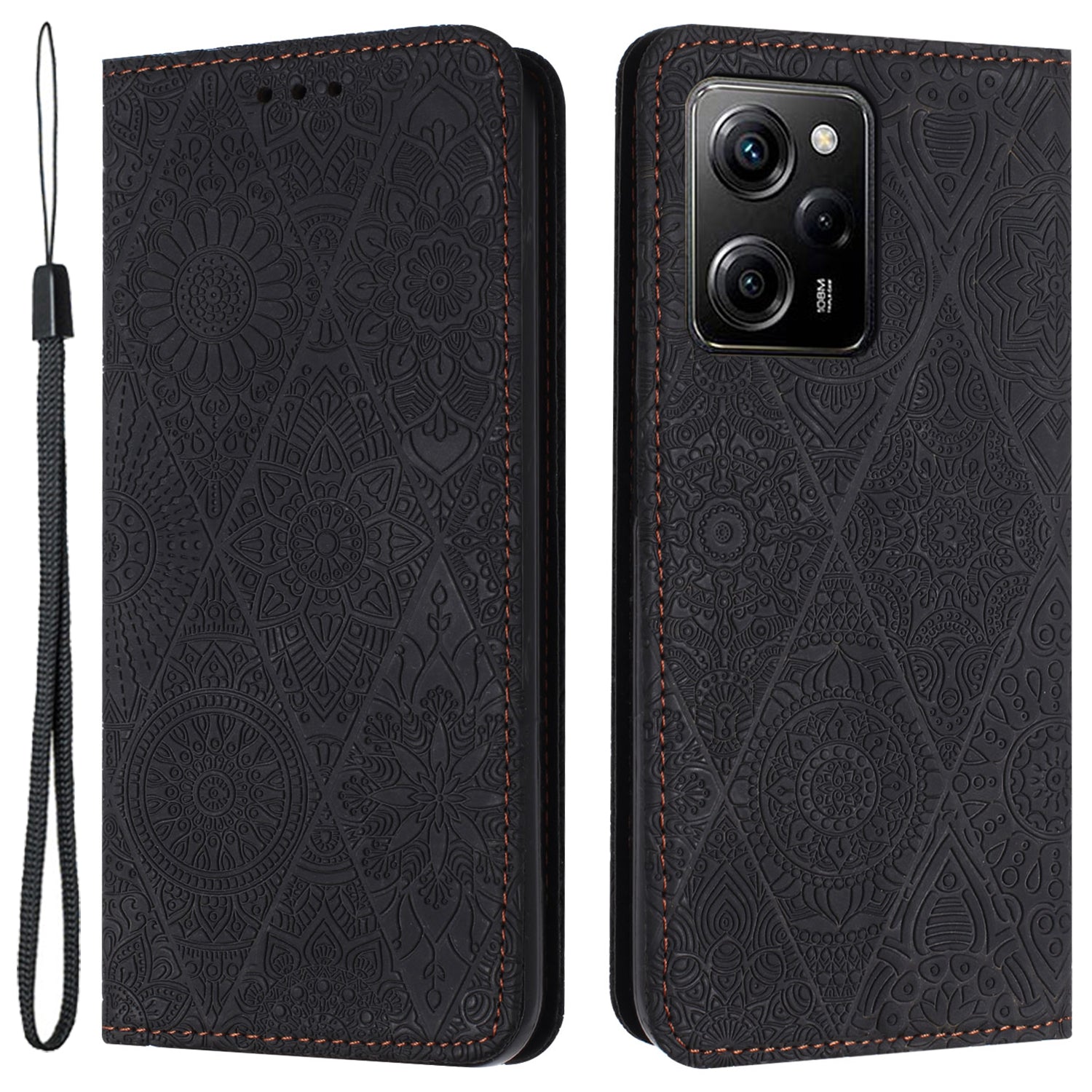 For Xiaomi Redmi Note 12 Pro 5G / 12 Pro Speed 5G / Poco X5 Pro 5G Imprinted PU Leather Phone Case Wallet Stand Cover