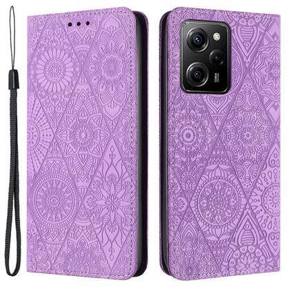For Xiaomi Redmi Note 12 Pro 5G / 12 Pro Speed 5G / Poco X5 Pro 5G Imprinted PU Leather Phone Case Wallet Stand Cover