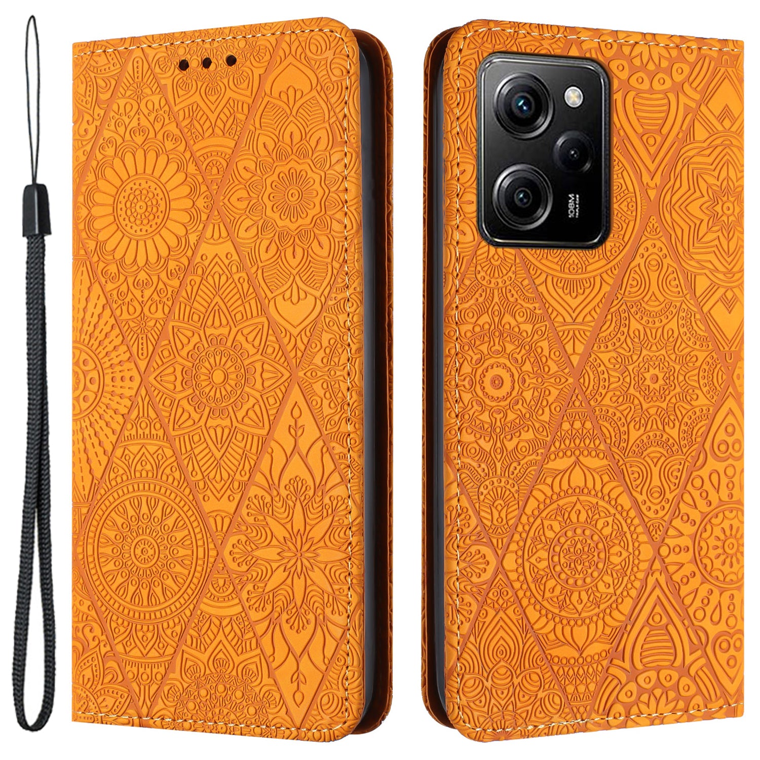 For Xiaomi Redmi Note 12 Pro 5G / 12 Pro Speed 5G / Poco X5 Pro 5G Imprinted PU Leather Phone Case Wallet Stand Cover